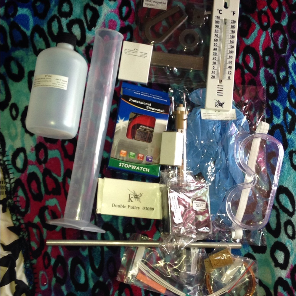 Science supplies.